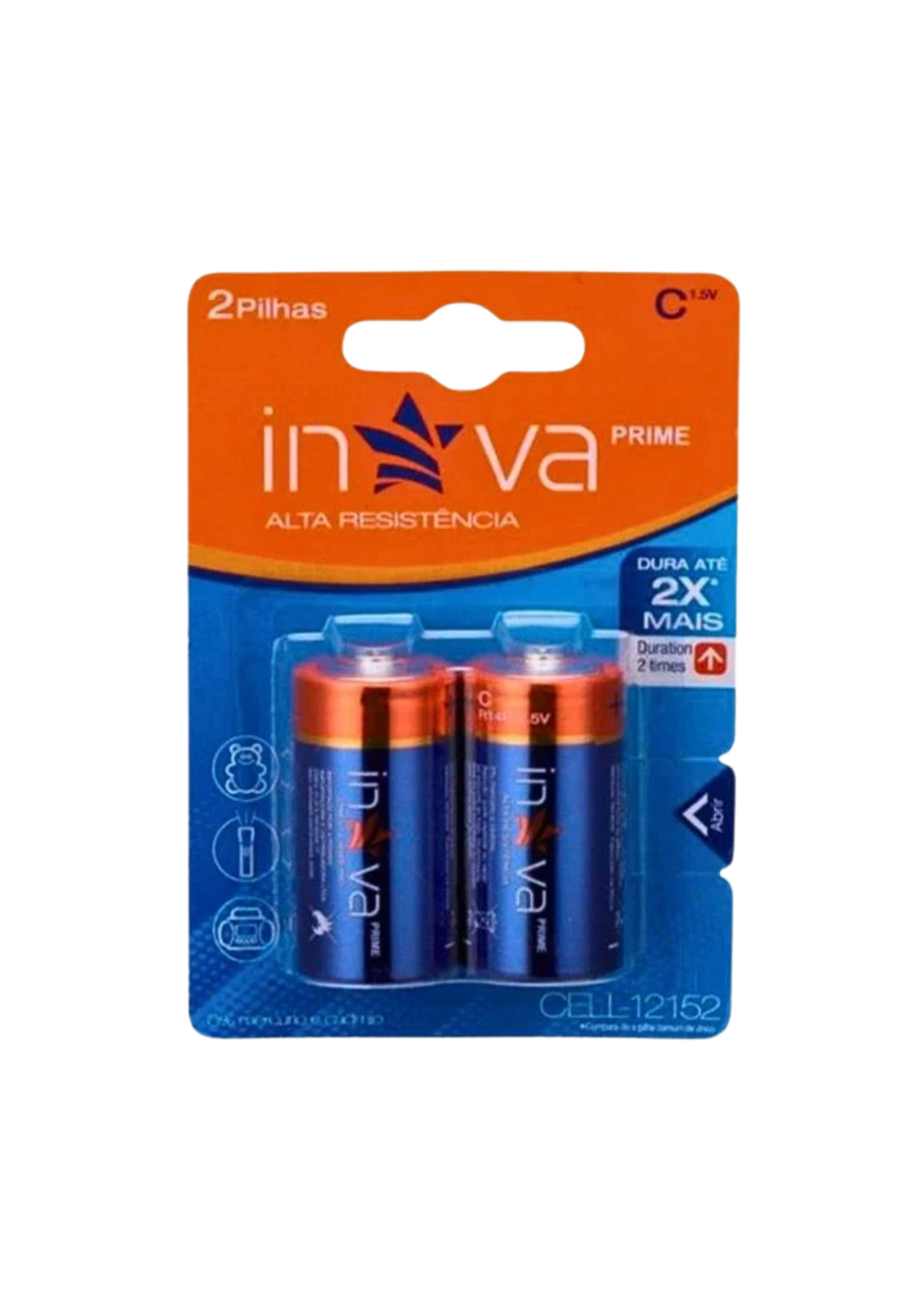 PILHA INOVA R14P 1.5V CELL-12152