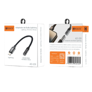 ADAPTADOR DE FONE HREBOS IOS AD-201