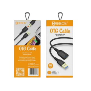 CABO EXTENSOR 2M USB HREBOS HS-39