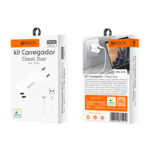 CARREGADOR HREBOS CLASSIC DUO TPC CRG-214C