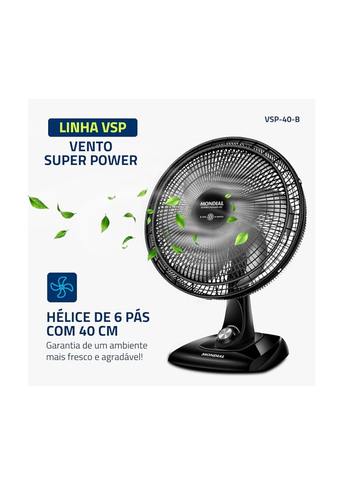 VENTILADOR MONDIAL 40 CM VSP-40-B - Imagem 2