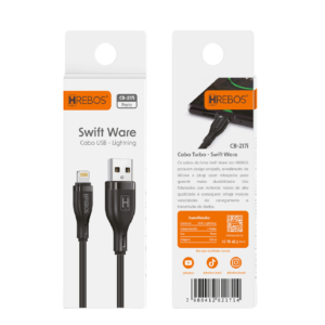 CABO DE DADOS HREBOS IOS 1M CB-217I
