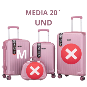 MALA DE VIAGEM MEDIA 20´ DELLA ROSA OURO ML-43