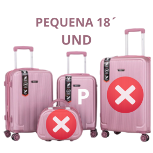 MALA DE VIAGEM PEQUENA 18´ DELLA ROSA OURO ML-43