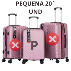 MALA DE VIAGEM PEQUENA 20´ DELLA ML-71 ROSA OURO.