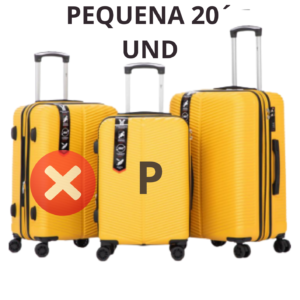 MALA DE VIAGEM PEQUENA 20´ DELLA ML-71 AMARELO.
