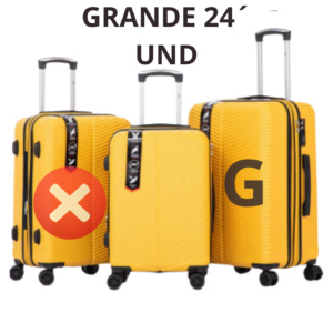 MALA DE VIAGEM GRANDE  24´ DELLA ML-71 AMARELO.