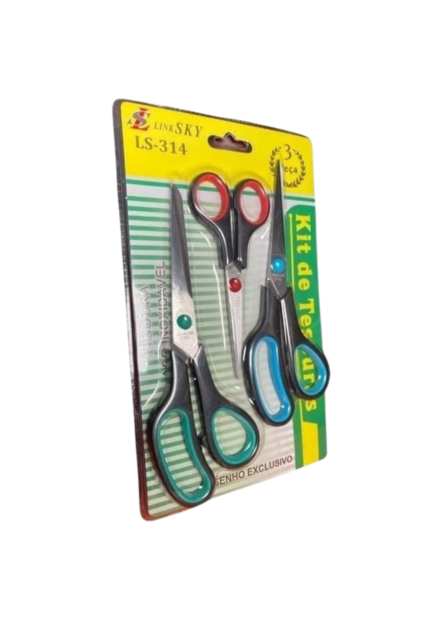 KIT DE TESOURA C/3PEÇAS LS-314
