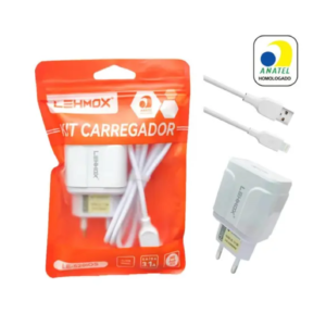 CARREGADOR LEHMOX SACOLINHA 3.1A IOS LE-520