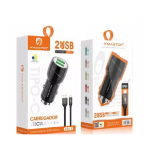 CARREGADOR VEICULAR H´MASTON 4.8A TPC L01-3